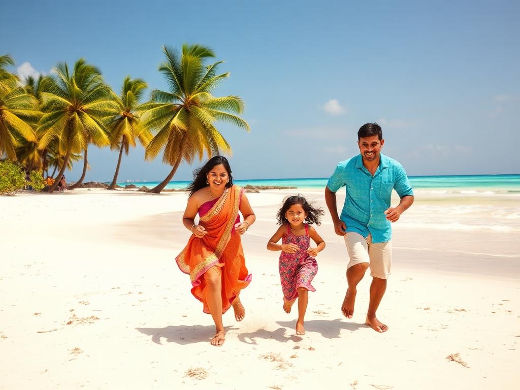 Family travel style in the Andaman Islands